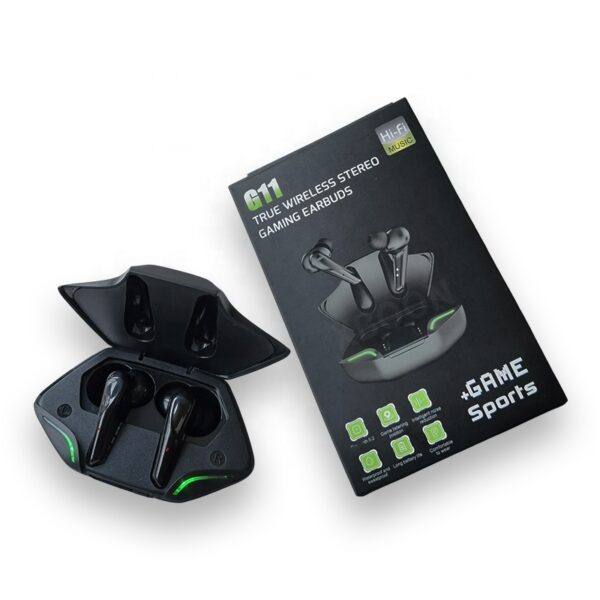 Auriculares Bluetooth Inalámbricos Gamer G11 In-ear Negros Color Negro - Image 2