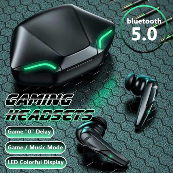Auriculares Bluetooth Inalámbricos Gamer G11 In-ear Negros Color Negro - Image 3